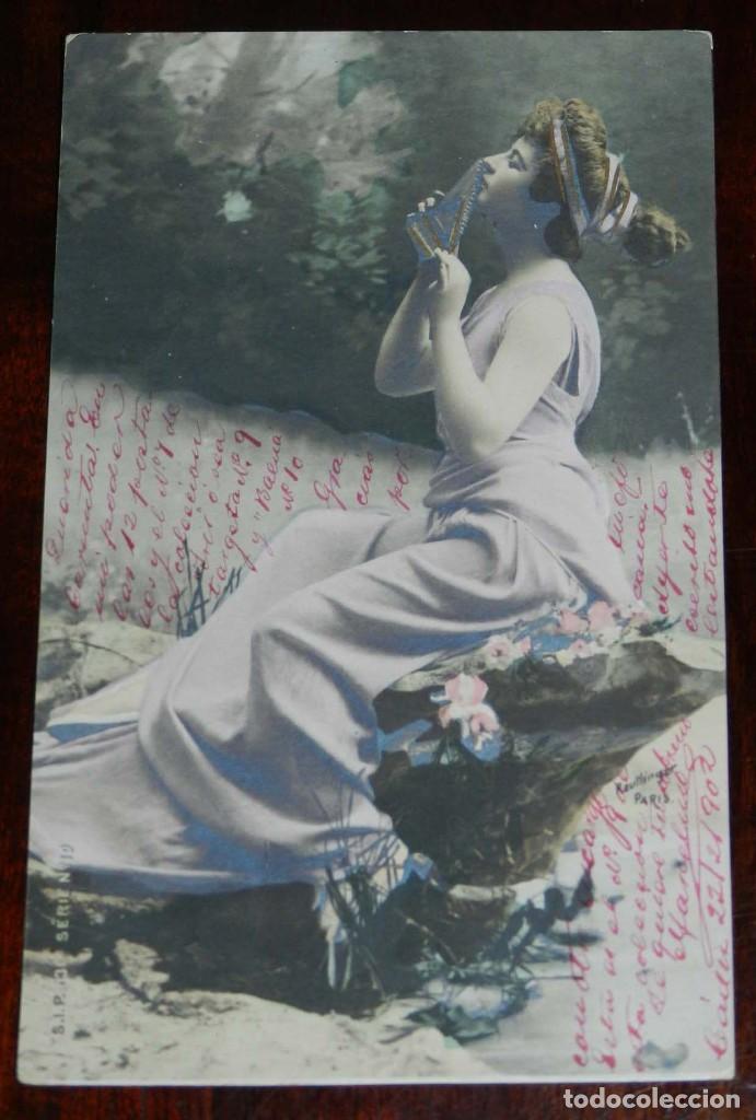 Cartes Postales: POSTAL ILUSTRADA CON ESCENA DE MUJERES, CIRCULADA EN 1902.