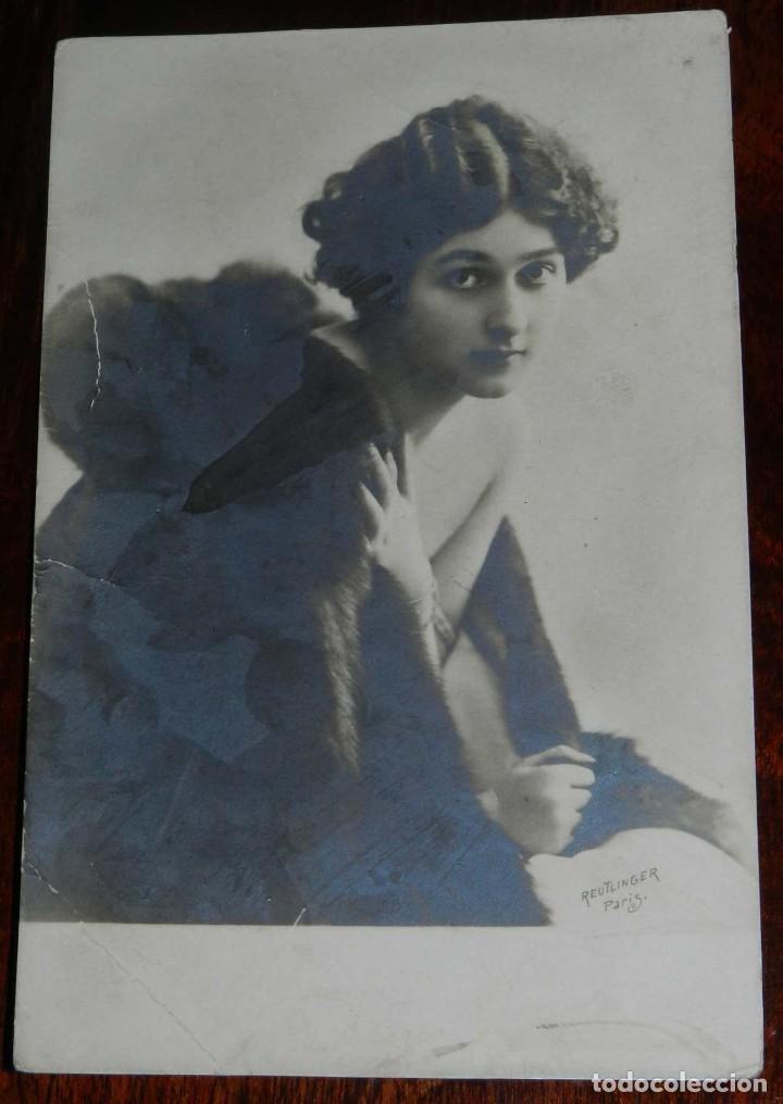 Postales: FOTO POSTAL DE MUJER, ED. REUTLINGER PARIS, NO CIRCULADA.