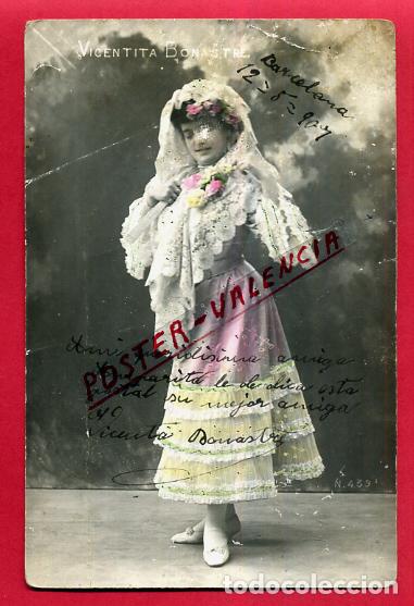 Postales: POSTAL FOTOGRAFIA ACTRIZ O CUPLETISTA VICENTITA BONASTRE ANTIGUA ORIGINAL P665