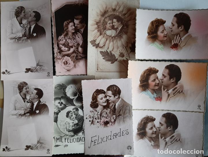 Postales: LOTE DE 43 POSTALES ROM&Aacute;NTICAS - Foto 2