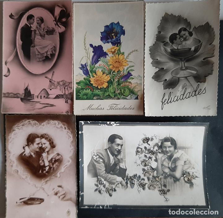 Postales: LOTE DE 43 POSTALES ROM&Aacute;NTICAS - Foto 6