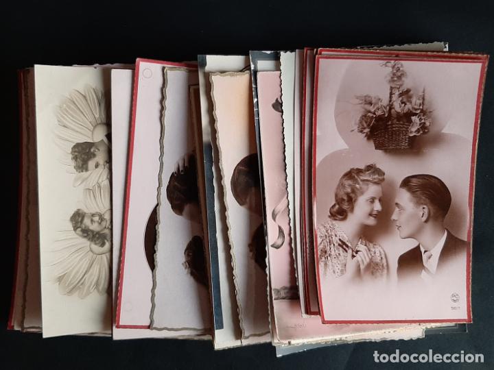 Postales: LOTE DE 43 POSTALES ROM&Aacute;NTICAS - Foto 1