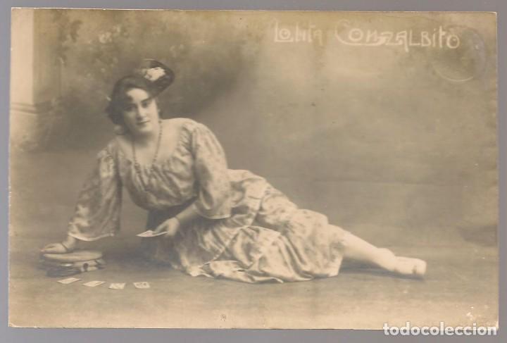 Postales: postal antigua LOLITA GONZALBITO cu&ntilde;o 1918,