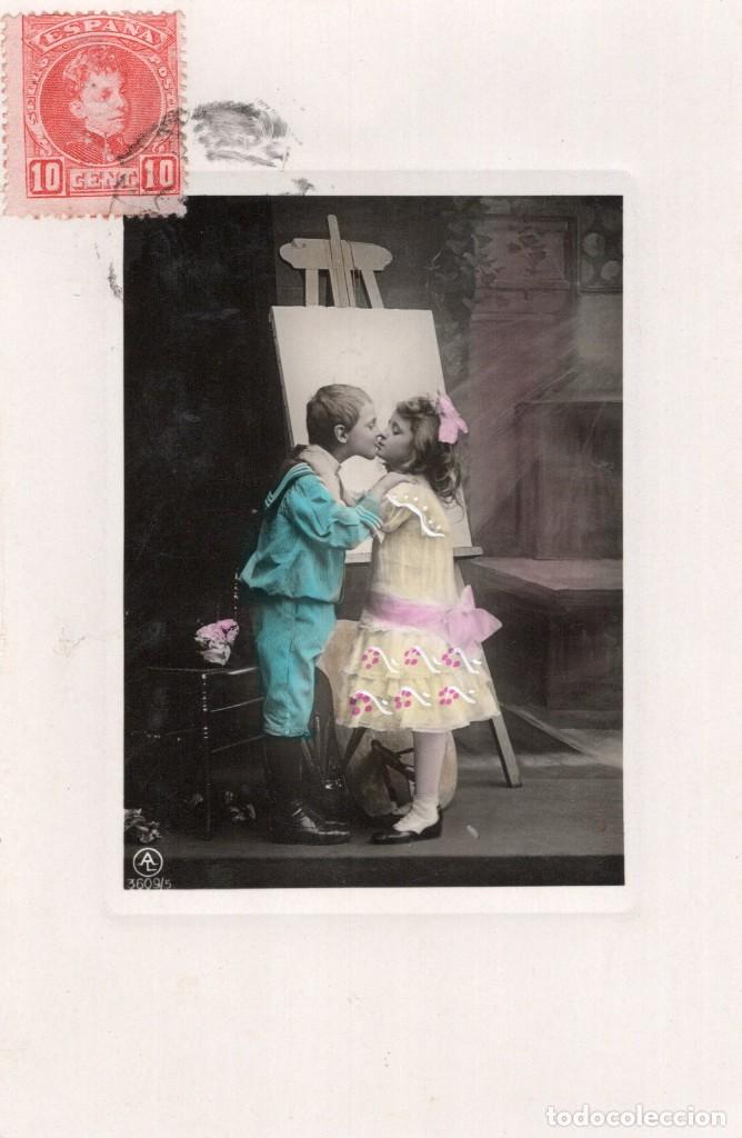 Postales: ni&ntilde;os. conjunto de 5 postales - Foto 2