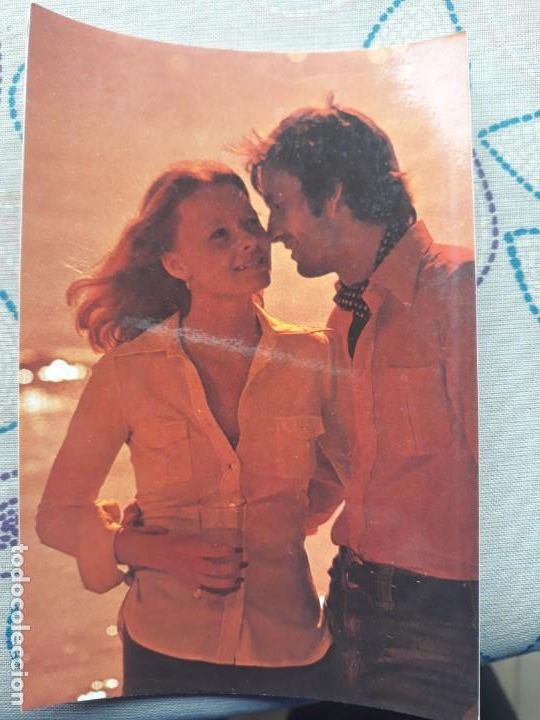 Postales: ANTIGUA POSTAL A&Ntilde;OS 70 PAREJA PUESTA DE SOL 7997-C EDITORIAL C&Z A ESTRENAR*