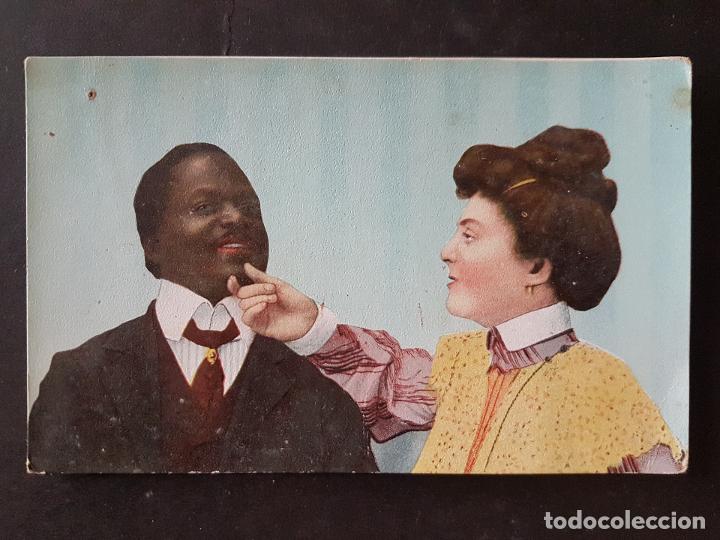 Postales: HOMBRE DE COLOR Y MUJER POSTAL - Foto 1