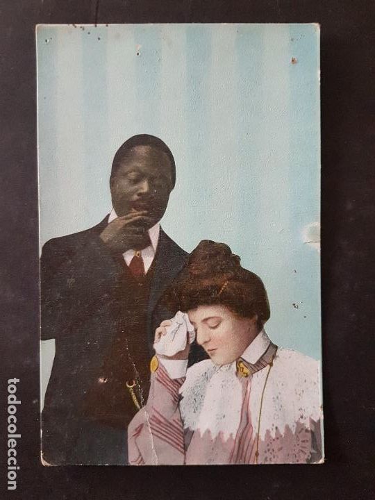 Postales: HOMBRE DE COLOR Y MUJER POSTAL - Foto 1