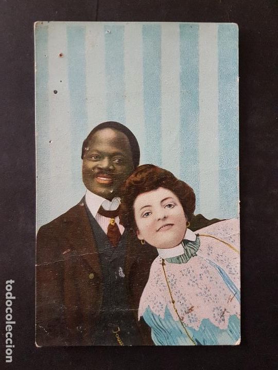 Postcards: HOMBRE DE COLOR Y MUJER POSTAL