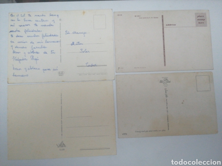 Postales: 4 POSTALES &Eacute;POCA 50-60 - Foto 2
