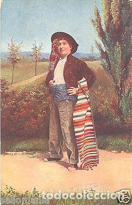 Postais: ANTIGUA POSTAL CAMPESINO ESPA&Ntilde;OL CAMPO AGRICULTOR TRAJE POSTCARD CC00023