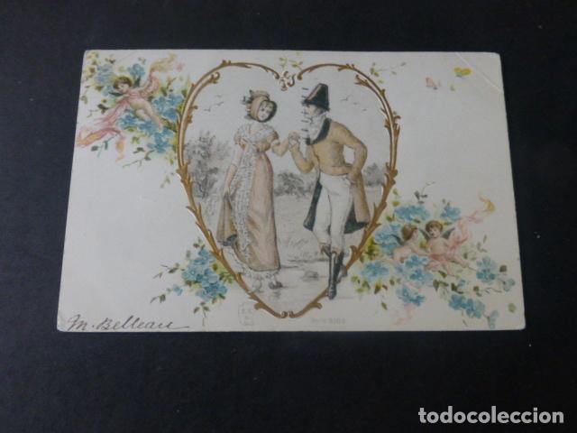 Postais: PAREJA DE ENAMORADOS POSTAL CROMOLITOGRAFICA