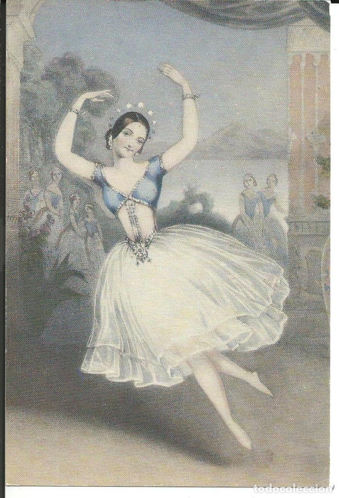 Cartoline: POSTAL BAILARINA CARLOTTA GRISI IN LA P&Eacute;RI - ROYAL ACADEMY OF DANCING