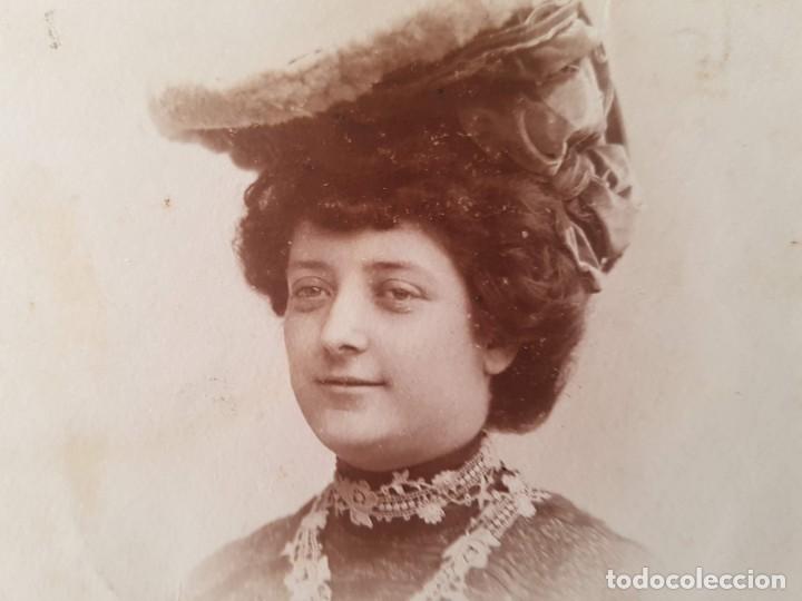 Postales: Tarjeta postal. Retrato de dama - Foto 2