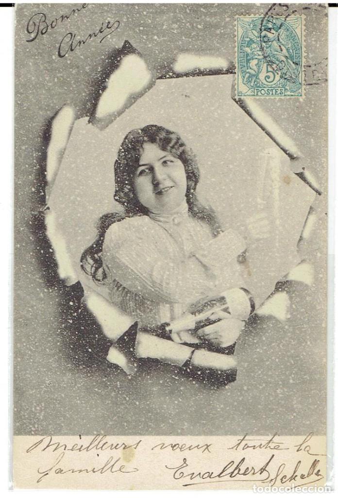 Postcards: POSTAL MUJERES, FRANCIA , CIRCULADA CON SU SELLO