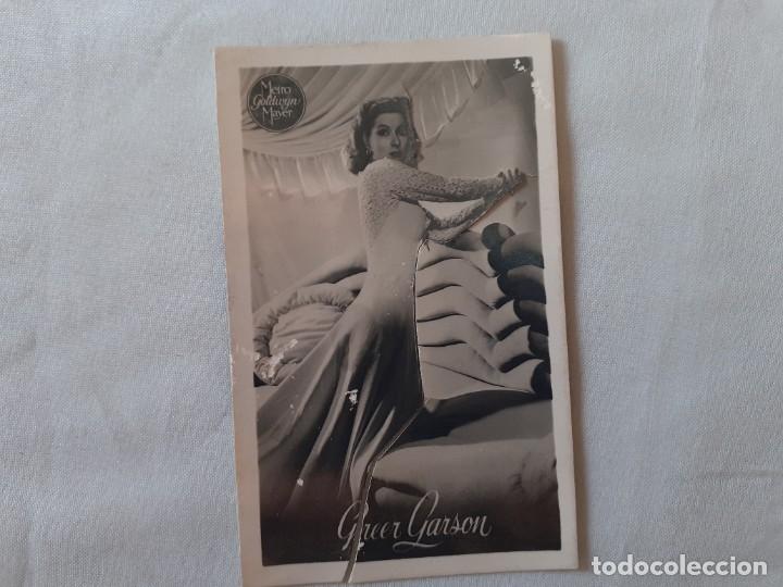 Postales: GREER GARSON -Postal cromo troquelado - Foto 1