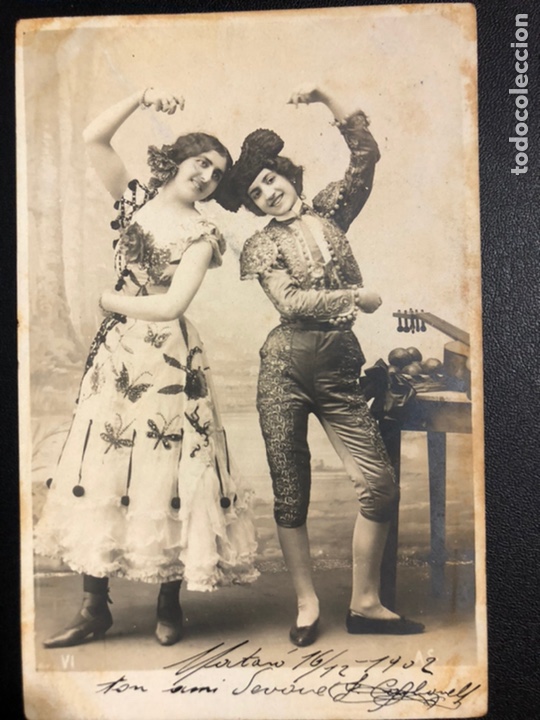 Tarjeta postal bailarinas