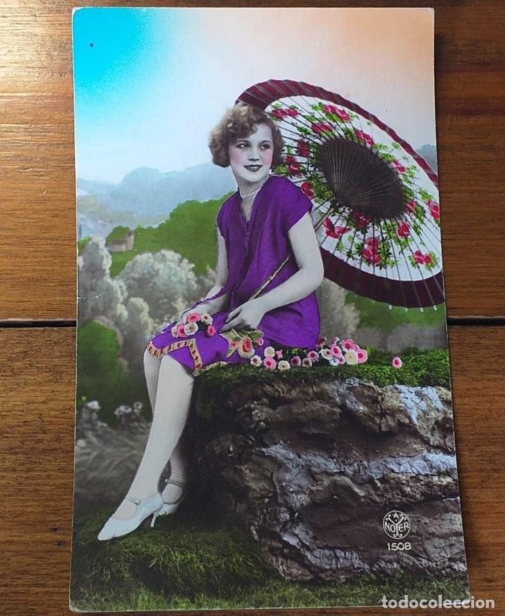 Postales: Postal de mujer, MOYER 1508, escrita - Foto 1