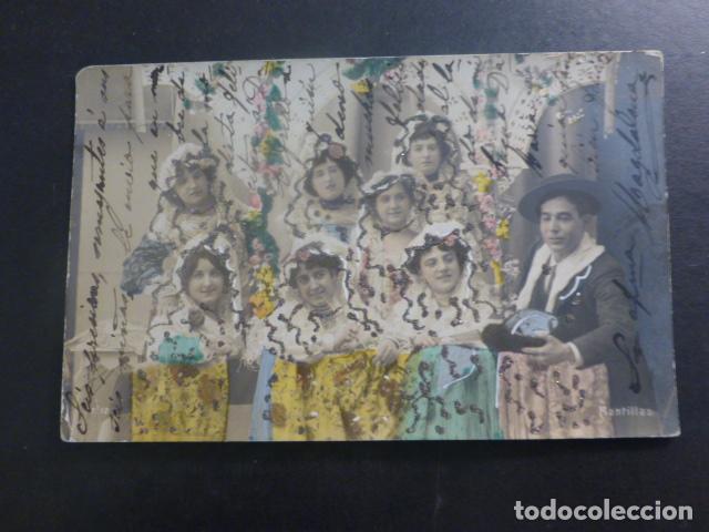Cartoline: MUJERES EN PLAZA DE TOROS MANTILLAS POSTAL