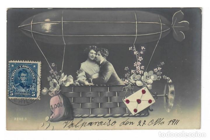 Postais: PAREJA DE ENAMORADOS &diams; 1911