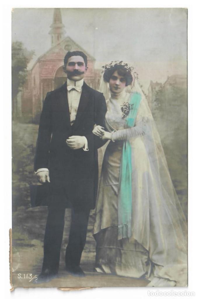 Postais: PAREJA DE NOVIOS &diams; 1912
