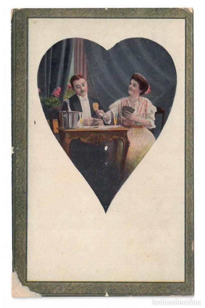 Postais: PAREJA DE ENAMORADOS &diams; 1911