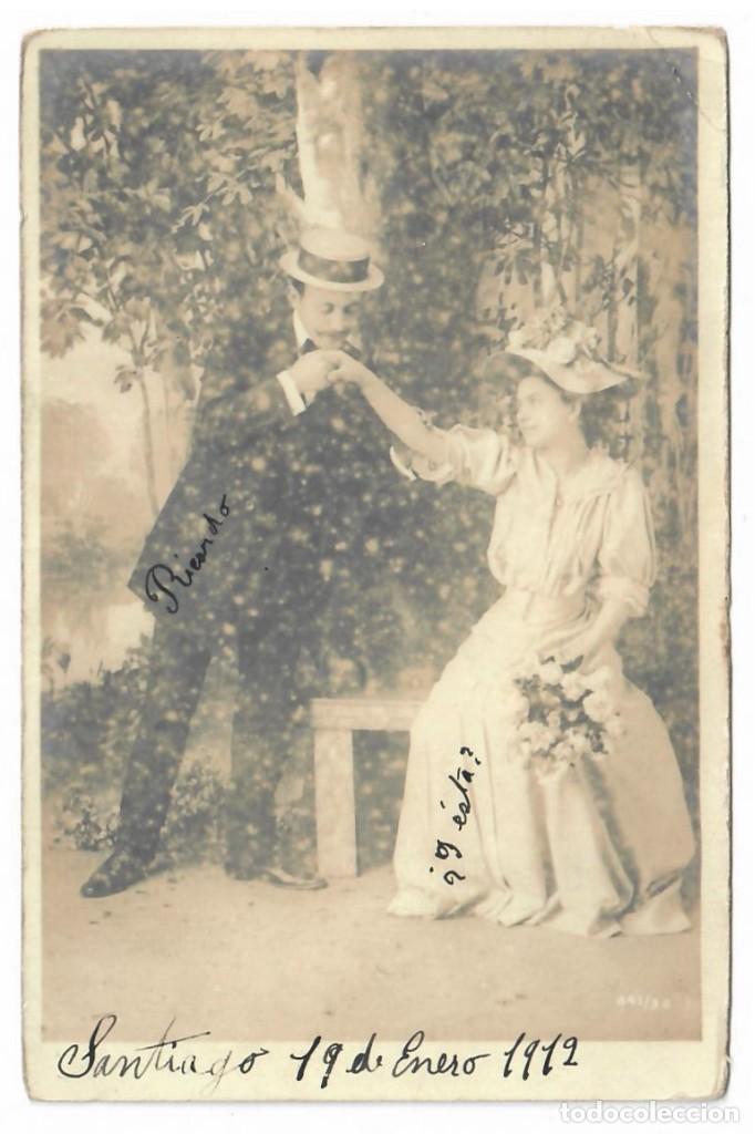 Postais: PAREJA DE ENAMORADOS &diams; 1912