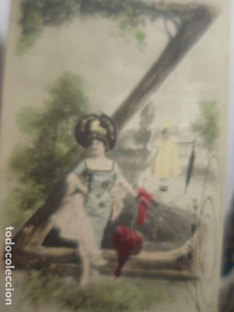 Postais: PRECIOSA POSTAL ROM&Aacute;NTICA CON LETRA Z- A&Ntilde;OS 1900 - CIRCULADA 1904