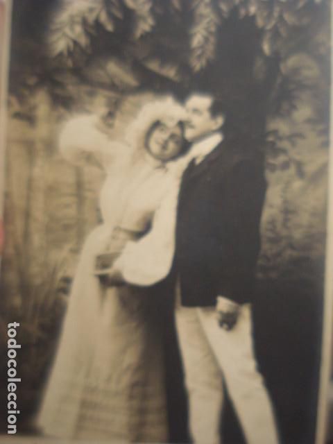 Postais: PRECIOSA POSTAL ROM&Aacute;NTICA - A&Ntilde;OS 1900 - CIRCULADA EN 1903