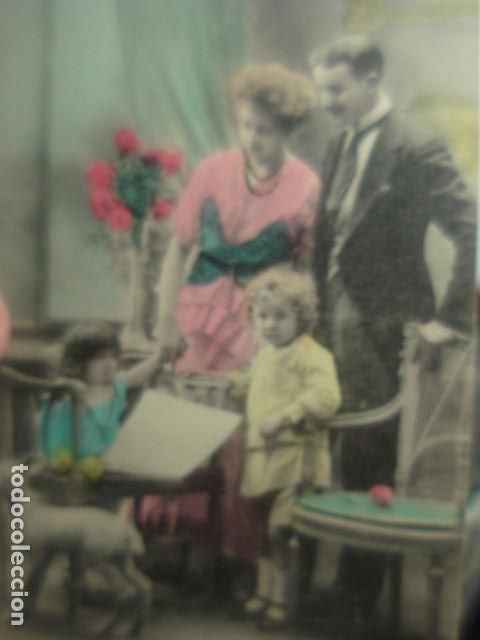 Cartoline: PRECIOSA POSTAL ROM&Aacute;NTICA - PADRES - - A&Ntilde;OS 1920 - NO CIRCULADA