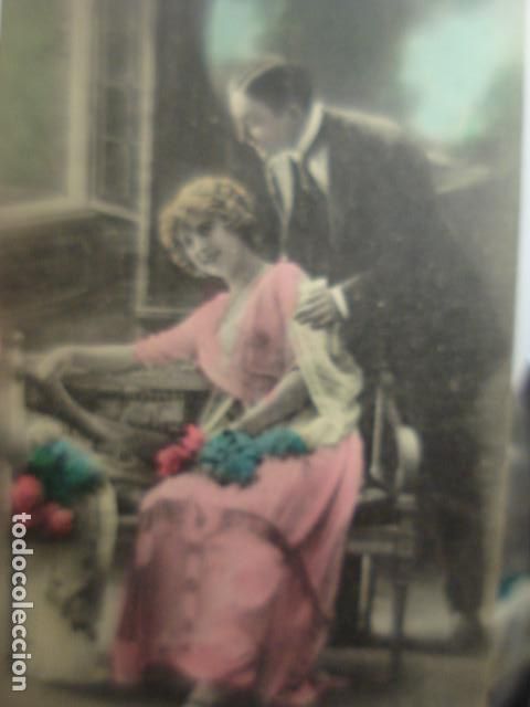 Cartoline: PRECIOSA POSTAL ROM&Aacute;NTICA - PADRES - - A&Ntilde;OS 1920 - NO CIRCULADA