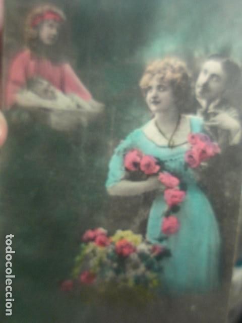 Cartoline: PRECIOSA POSTAL ROM&Aacute;NTICA - PADRES - - A&Ntilde;OS 1920 - NO CIRCULADA