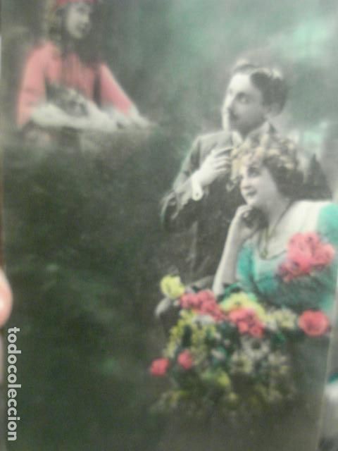 Cartoline: PRECIOSA POSTAL ROM&Aacute;NTICA - PADRES - - A&Ntilde;OS 1920 - NO CIRCULADA