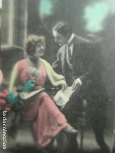 Cartoline: PRECIOSA POSTAL ROM&Aacute;NTICA - - - A&Ntilde;OS 1920 - NO CIRCULADA