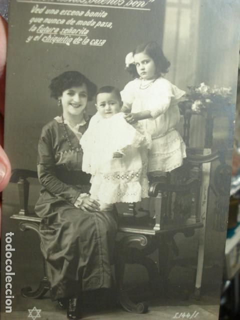 Cartoline: PRECIOSA POSTAL NI&Ntilde;OS NI&Ntilde;O NI&Ntilde;A - A&Ntilde;OS 1900 - CIRCULADA SIN SELLO
