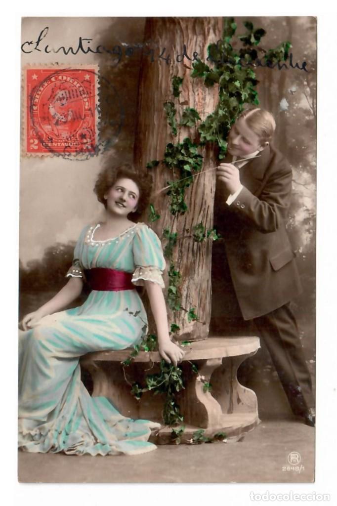 Postais: PAREJA DE ENAMORADOS &diams; 1911