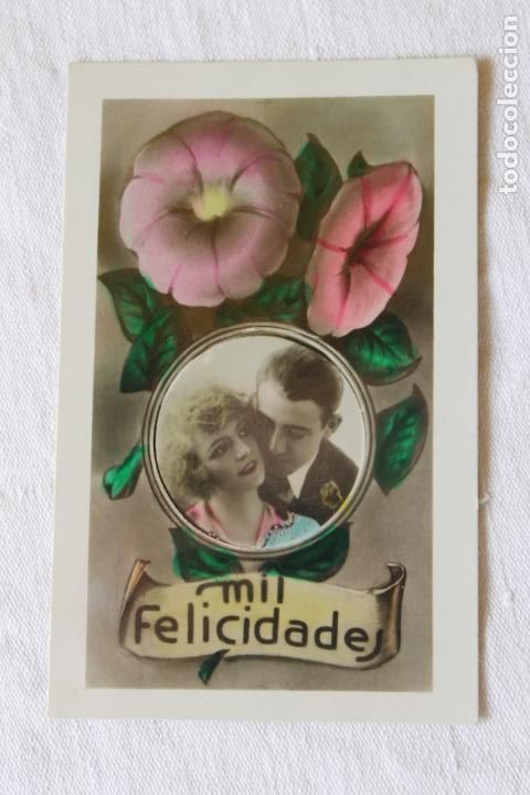 Cartoline: POSTAL ROMANTICA COLOREADA, MARGARA