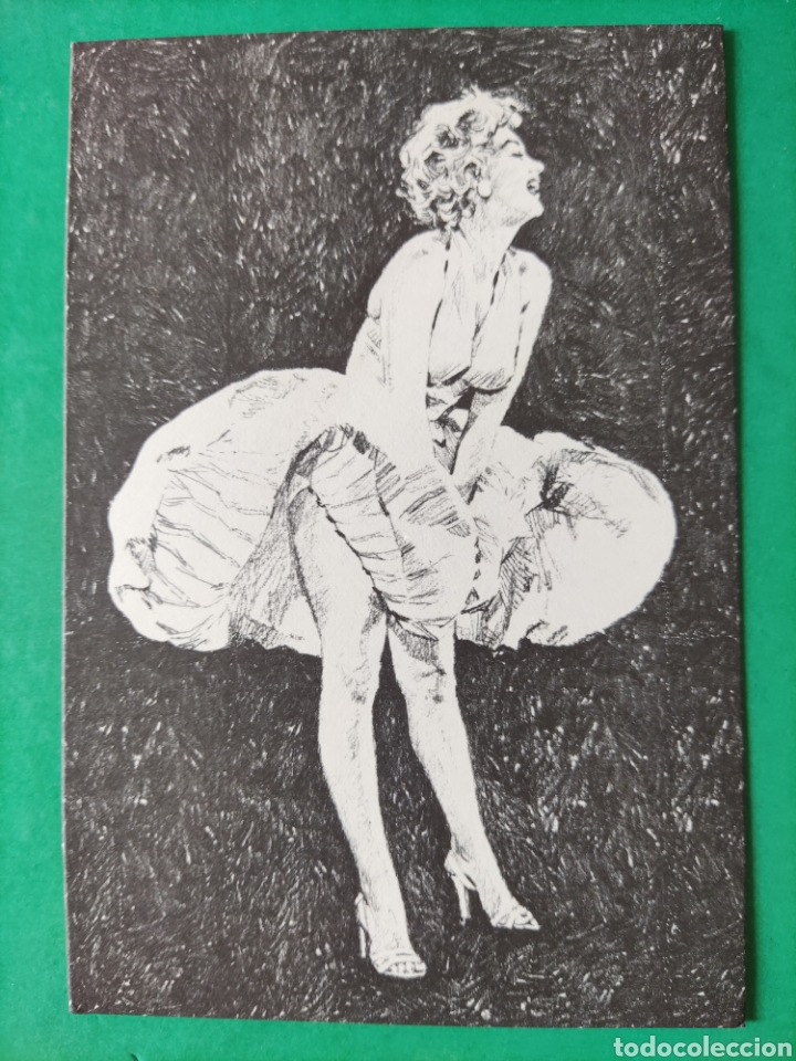 Postales: POSTAL-MARILYN MONROE-DIBUJO JOS&Eacute; GONZ&Aacute;LEZ