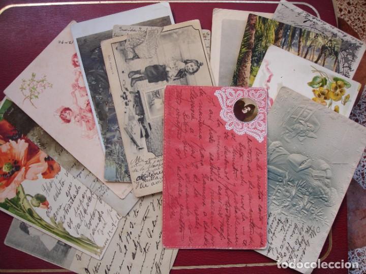 Postales: 14 POSTALES ROMANTICAS ANTES DE1910 - Foto 1