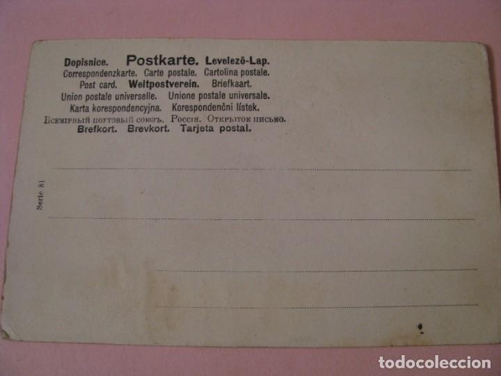 Postales: ANTIGUA POSTAL. UNA MUCHACHA. - Foto 2