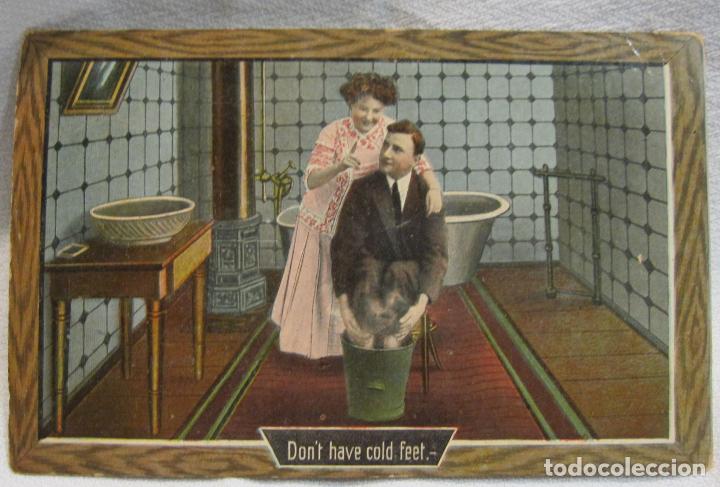 Postales: POSTAL DON'T HAVE COLD FEET (NO TIENE LOS PIES FR&Iacute;OS). ESTADOS UNIDOS. SIN CIRCULAR