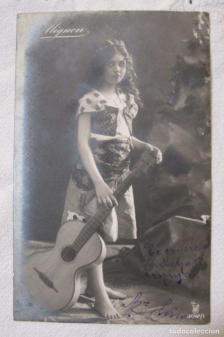 Postales: 2 POSTALES MIGNON. MUCHACHAS, CIRCULADAS - Foto 2