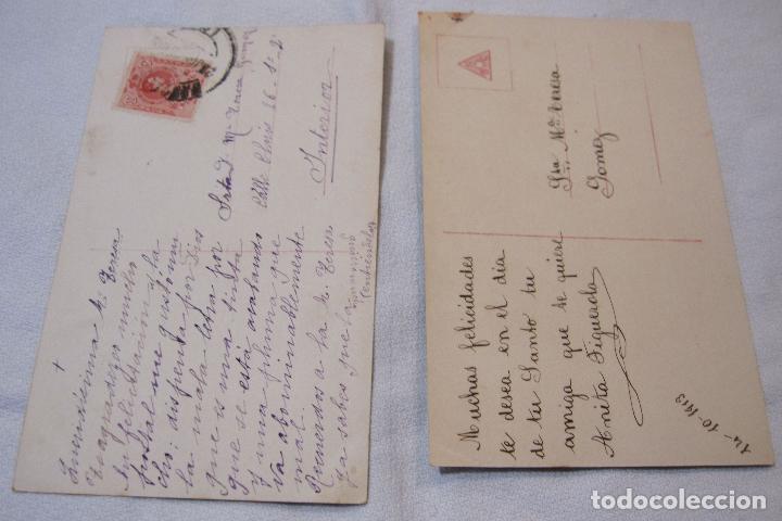 Postales: 2 POSTALES MIGNON. MUCHACHAS, CIRCULADAS - Foto 5