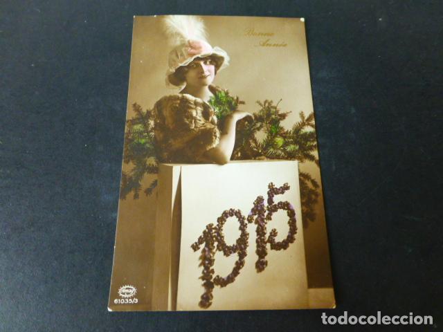 Postais: MUJER ELEGANTE CON SOMBRERO 1915 POSTAL