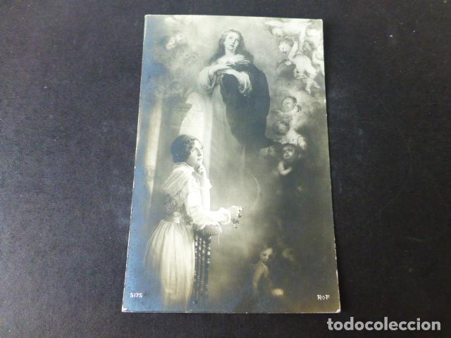 Postales: MUJER ELEGANTE CON LA INMACULADA CONCEPCI&Oacute;N POSTAL - Foto 1