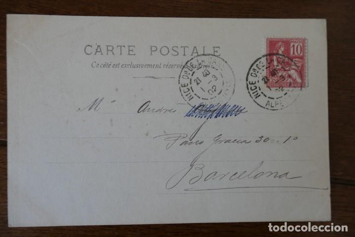 Postales: POSTAL- GIL BLAS- REUTLINGER PARIS- CIRCULADA 1902 - Foto 3