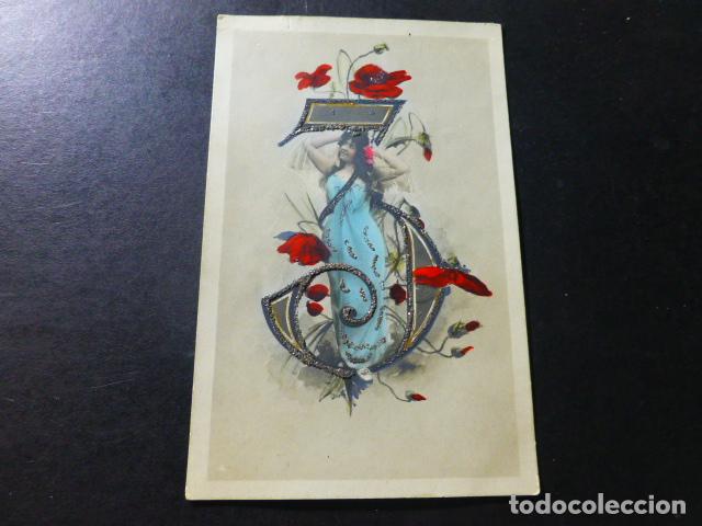 Cartoline: NUMERO 3 Y MUJER POSTAL