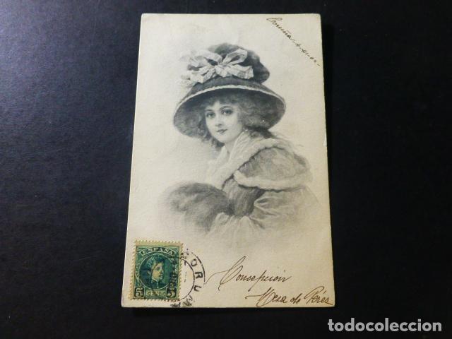 Cartoline: MUJER ELEGANTE POSTAL