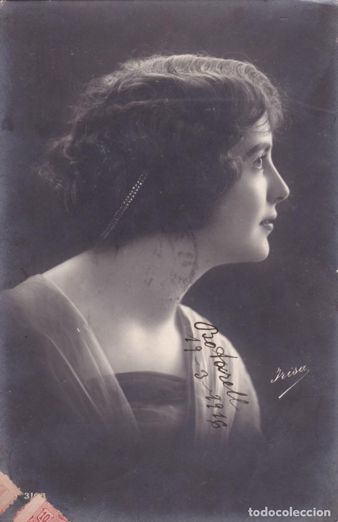 Postais: bella se&ntilde;ora postal Frisa a&ntilde;o 1916
