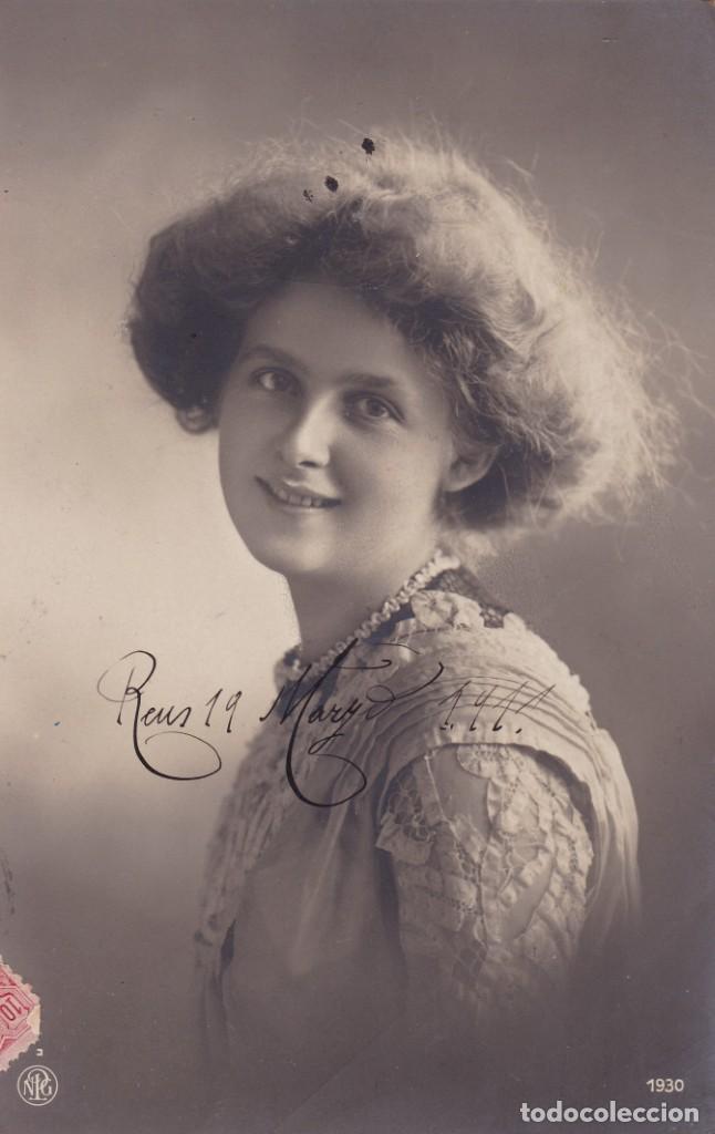 Postkarten: bella dama postal 1911