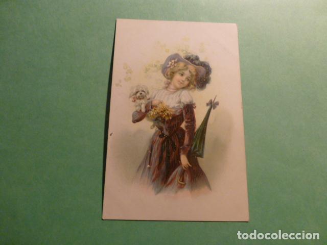 MUJER ELEGANTE POSTAL